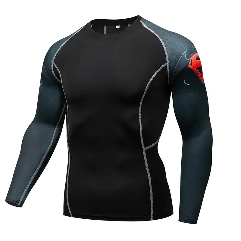  MMA Compression Armor T-shirt Men quick Layer Skin Tight Weight Lifting Top Mens Tee Rash guard Fit