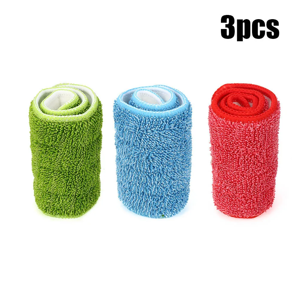 3 unids reemplazo de microfibra lavable de polvo domsticos cabeza de la fregona de limpieza de envo de la gota 10 *