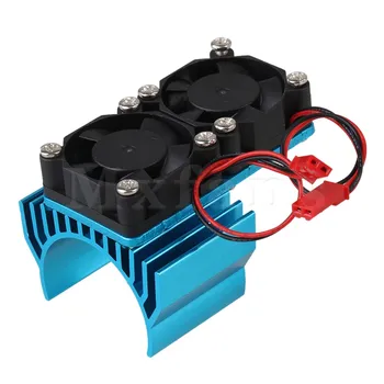 

Mxfans Blue RC 1:10 Car Aluminum Alloy 540 550 Motor Heatsink N10107 with 2 Fans