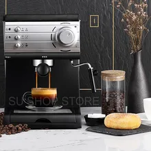 20 бар эспрессо насос 1,5 л резервуар для воды кофе машина для дома и офиса Кофе Машина Эспрессо полуавтоматическая коммерческий офис