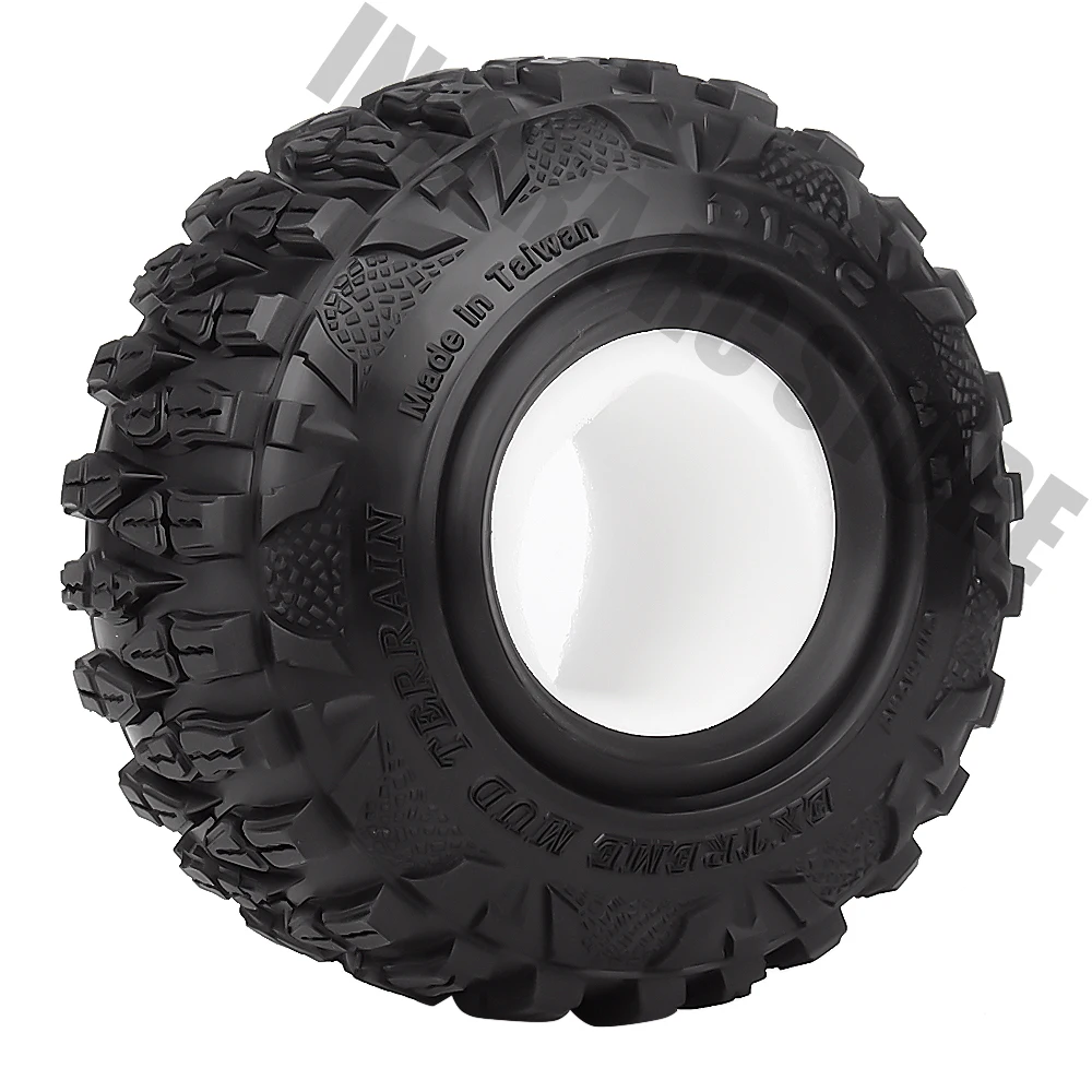 

4PCS 2.2inch Rubber Wheel Tires for 1/10 RC Crawler Car Traxxas TRX-4 Axial SCX10 90046 120*47MM