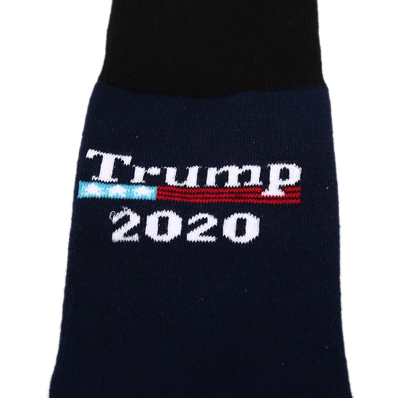 Прошитые цветные Американский национальный флаг носки с принтом Trump 2020 мягкие мужские хлопковые носки новинка индивидуальная Chaussette Homme