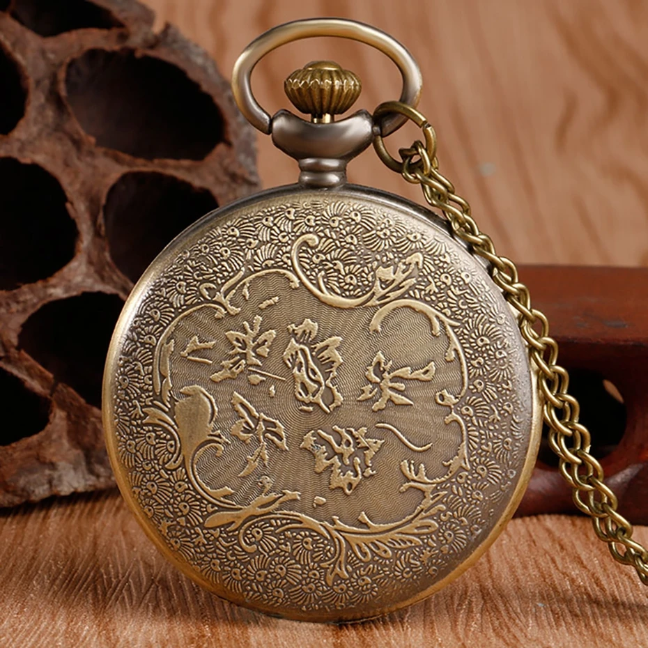 Hot Selling Classic The Little Prince Movie Planet Blue Bronze Vintage Quartz Pocket FOB Watch Popular Gifts for Boys Girls Kids 2019 2020 2021 2022 2023 2024 (3)