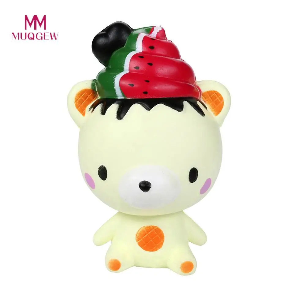 

Fun Galaxy Poep Scented Squishy Charm Squishy Watermelon Poo Bear Scented Slow Rising Decompression toys Stress Reliever Toy