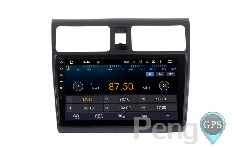 Cheap Octa Core 2 Din Stereo Android 8.0 Car Radio for SUZUKI SWIFT 2004-2010 GPS Navigation CD DVD Player FM 6