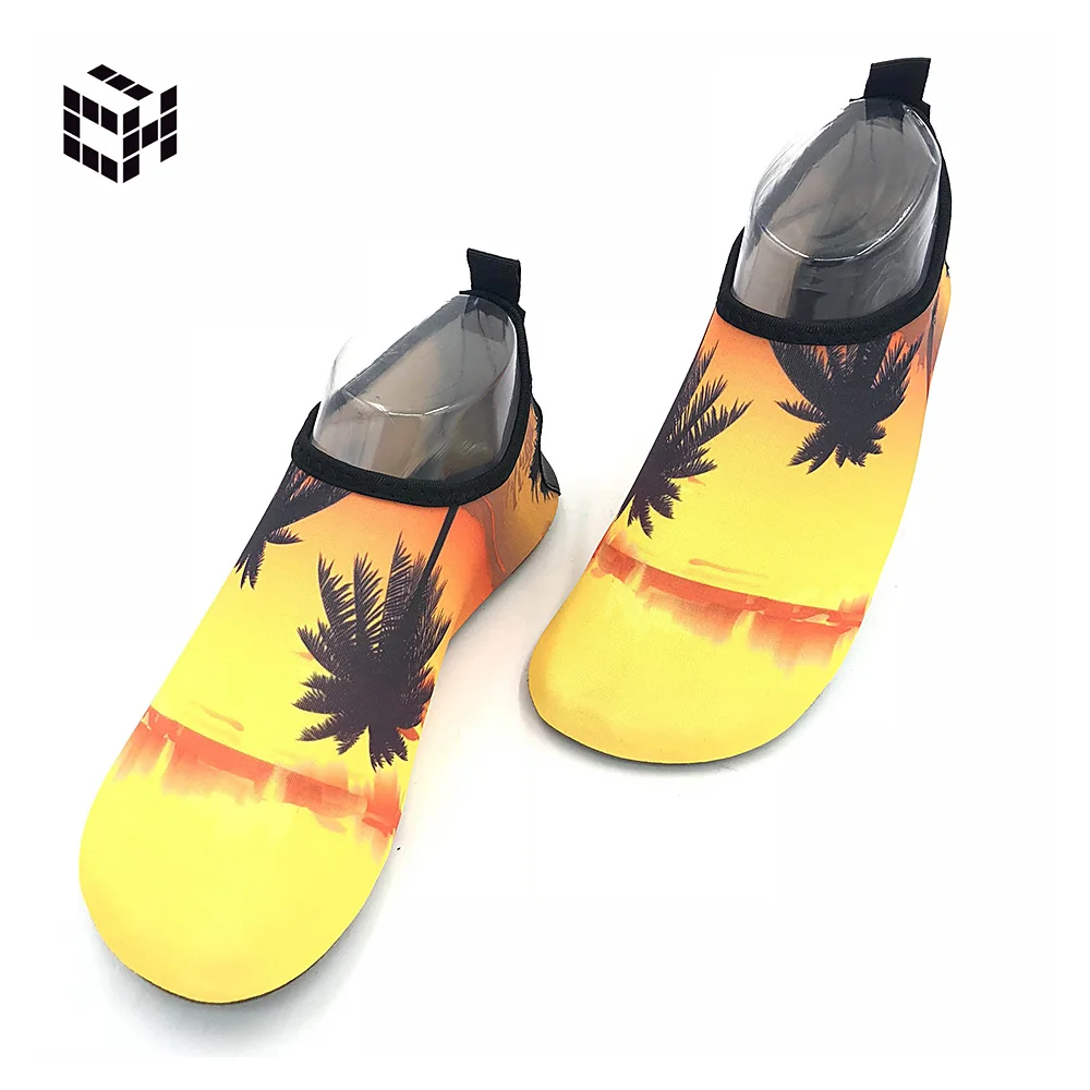 3Summer Outdoor Shoes Sandy Beach Pattern Woman Men Trekking Senderismo Non-slip Diving Aqua Shoes