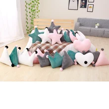45cm New Sofa Cushion Room Decoration Kids Sleeping Doll Super Plush Pillow Lovely Stuffed Heart Moon Crown Star Shape Toys