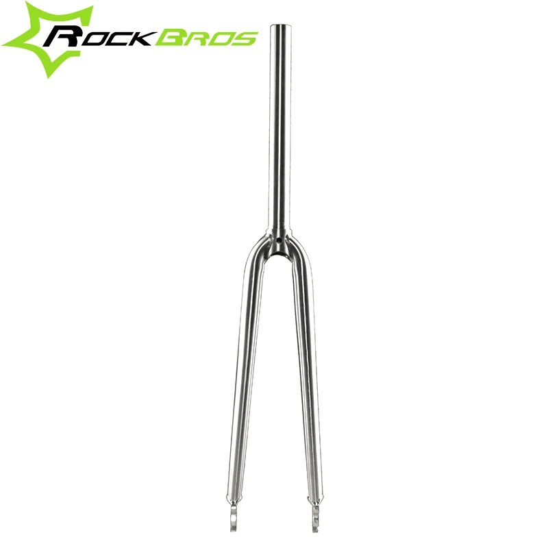 ROCKBROS титановый сплав 700C шоссейный велосипед Ciclismo жесткая вилка Ti прямая 1-1/8 дюйма