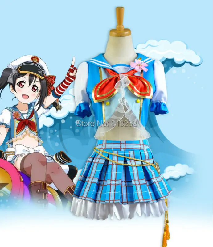 Lovelive! love live矢沢ニコ海軍セーラー服ドレス衣装アニメコスプレ衣装(China (