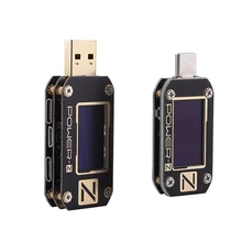 Мощность-Z USB PD тестер быстрого Зарядное устройство Напряжение ток пульсации двойной Тип-C QC2.0/3,0 KM001 KM001C метр Индикатор портативного зарядного устройства