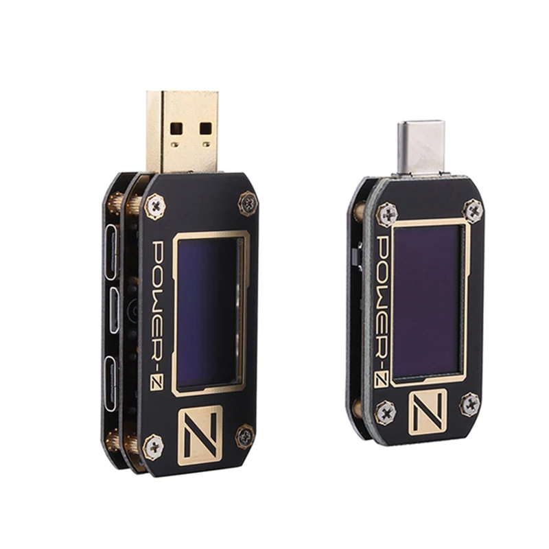 

POWER-Z USB PD Tester Quick Charger Voltage Current Ripple Dual Type-C QC2.0/3.0 KM001 KM001C Meter Power Bank Detector