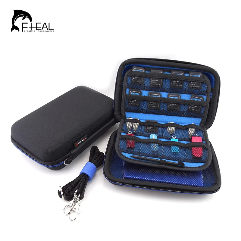 

FHEAL Portable Digital Accessories Storage Bag For HDD Data Cable U Disk USB Flash Drive Mobile Power Organize Storage Box