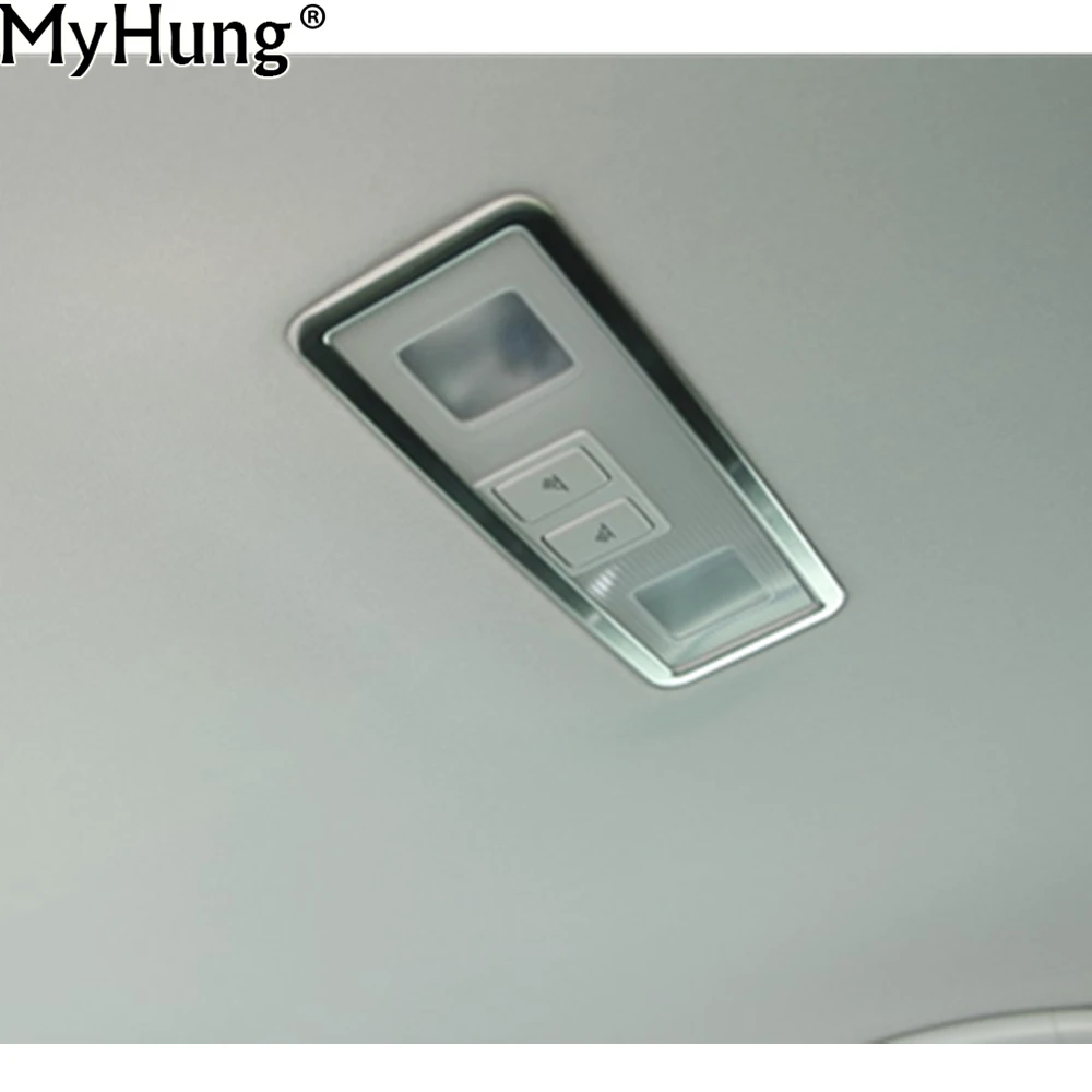 

For Volkswagen VW Golf 7 MK7 VII 2013 2014 Stainless Steel Car Inside Rear Reading Lamp LED Light Cover Trim 1pc Car-Styling