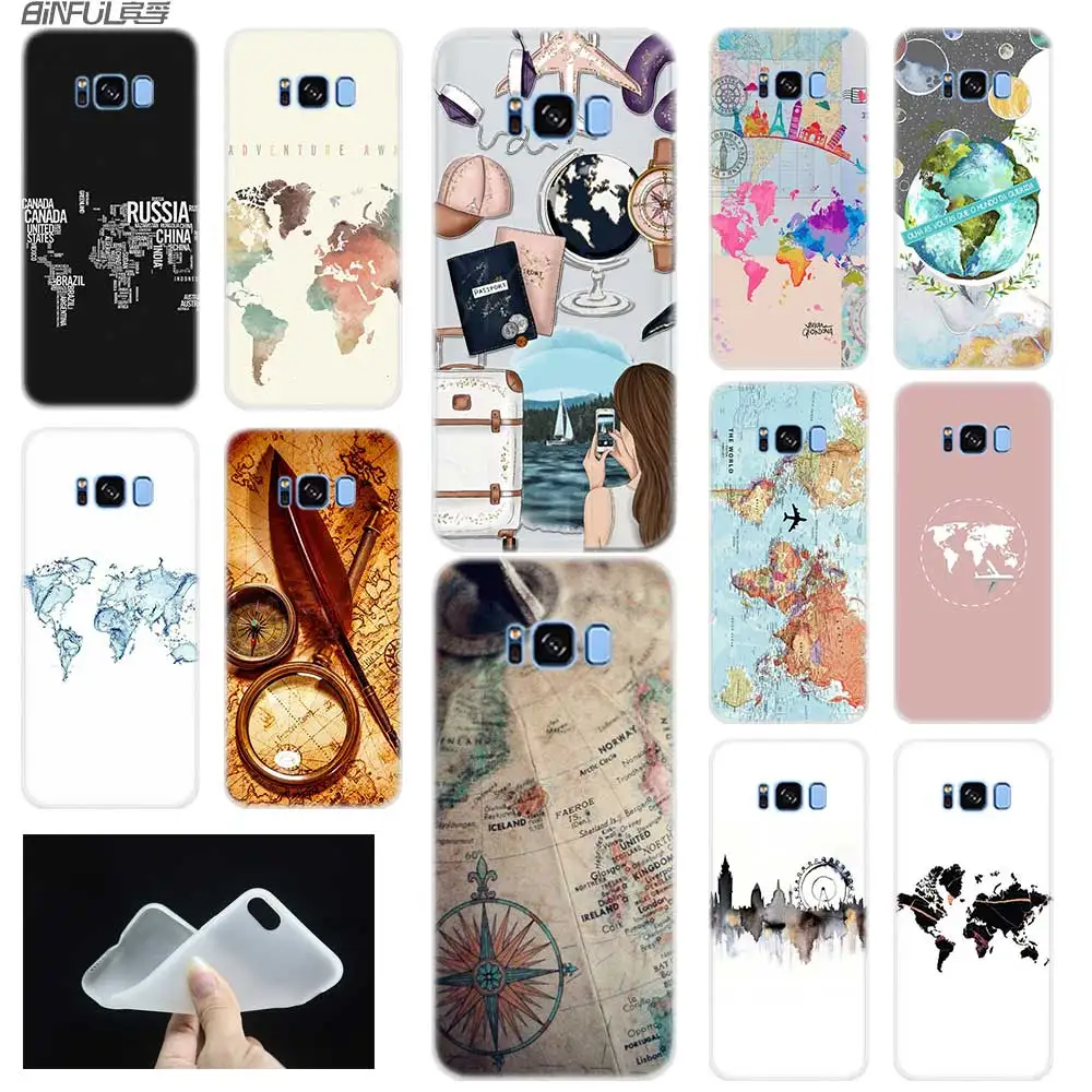 Мягкий силиконовый чехол для Samsung S30 S20 S11 S10 S9 S8 Plus lite 11e 10e Uitra S7Edge S10e дорожные планы