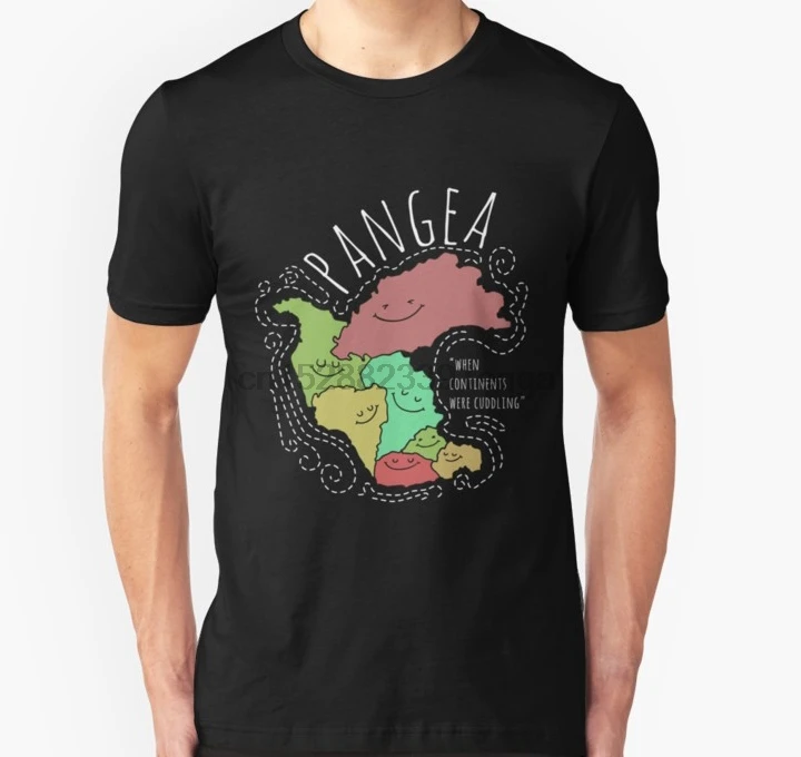 Мужские футболки с коротким рукавом Pangea забавные геологии футболка для геолог