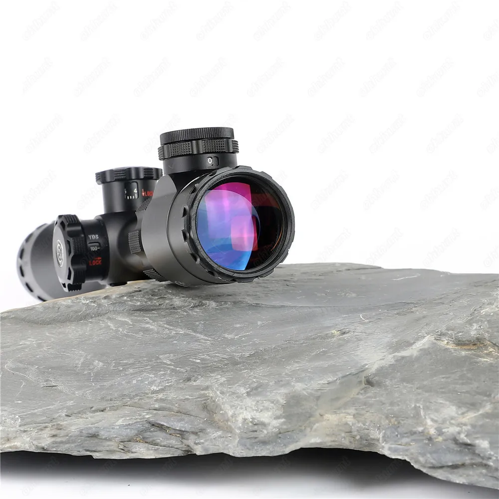 BSA Contender COMD 4-16X40 RGBGE Hunting Riflescopes Side Parallax RGB Mil dot Glass Etched Reticle Turrets Lock Reset Scope (4)