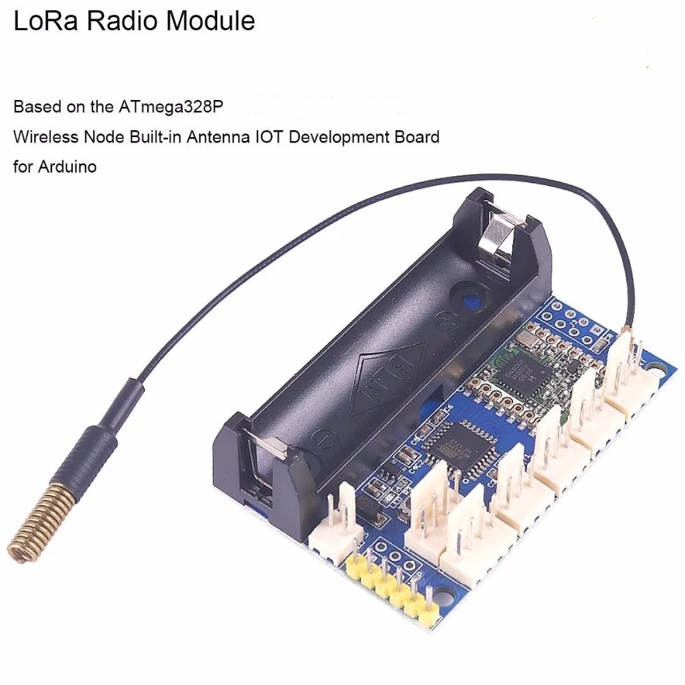 868 МГц LoRa радио узел V1.0 IOT Lora модуль RFM95 SX1276 для Arduino ATmega328P 3,7-12 В Антенна UFL Интернет вещей FZ3338