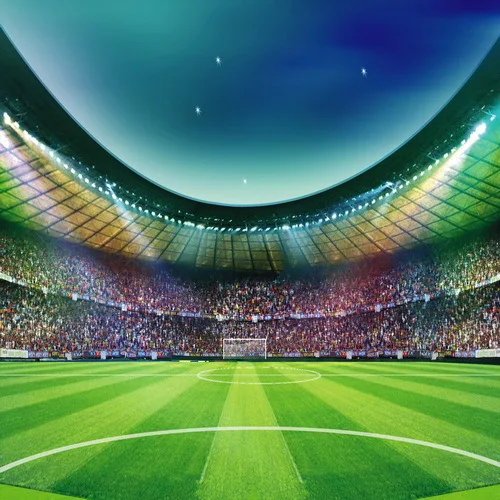 10x10FT Blue Night Sky Futebol Campo de Futebol Estádio