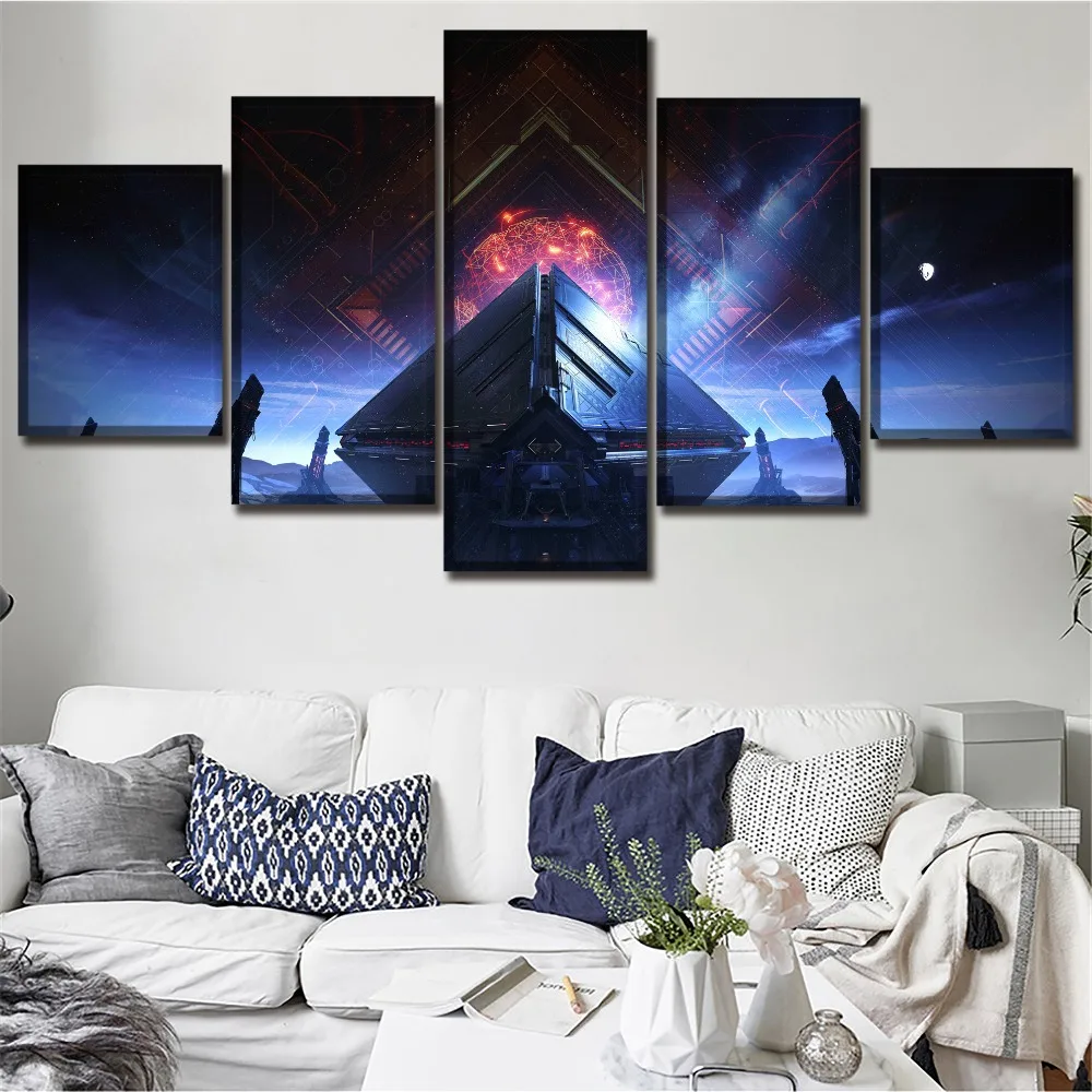 

Destiny 2 Warmind Game Home Print Poster Modern Decor HD Print Canvas Printed 5 Pieces Painting Wall Art Canvas Living Room