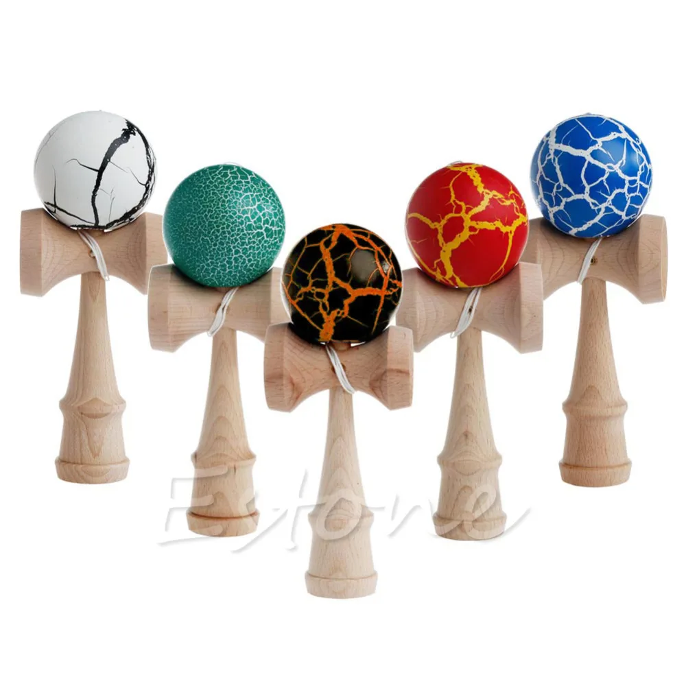 New High Quality Safety Toy Bamboo Kendama Best Wooden Toys Kids Toy