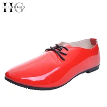 HEE GRAND туфли-оксфорды женские повседневные лоферы на шнуровке плоская подошва модная обувь с перфорацией типа «броги» женская обувь из запатентованного кожзаменителя размеры 35–42 XWD4049