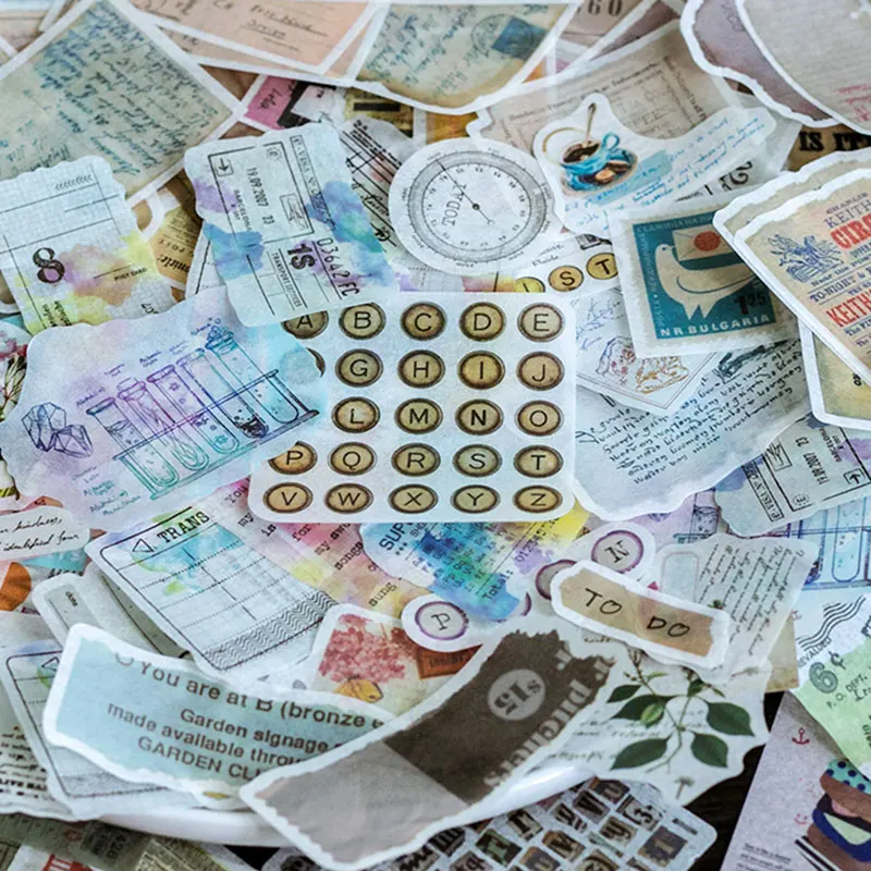 60 шт./пакет в винтажном стиле английской серии бумага Декоративные стикеры diy