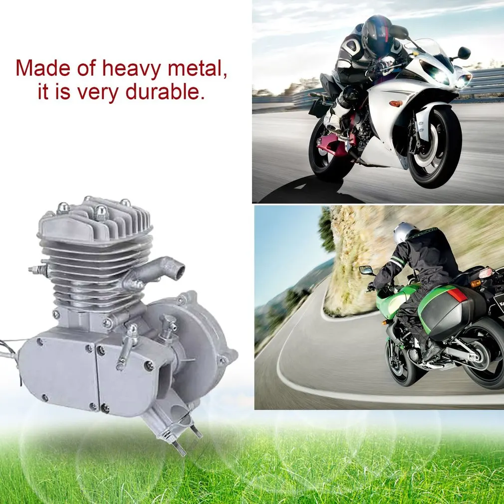 

80cc 2 Wheels Low Noise Heavy Duty Steel Motorcycle Muffler Motorized Bike Engine Accessories Set Low Vibration
