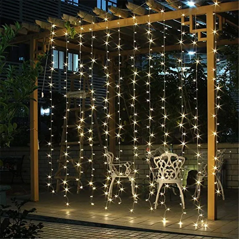 1 Set String Light Led Garland Christmas Tree Fairy Light Waterproof Street Garland For Home Garden Party Outdoor Decoration