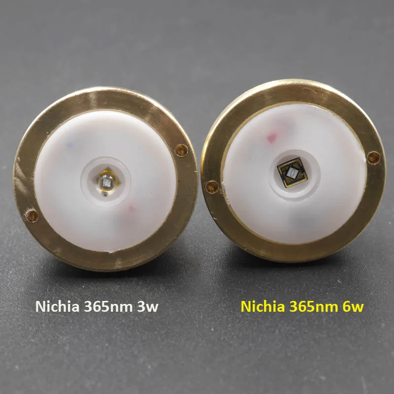 Ультрафиолетовый светильник nichia uv 365nm 3 Вт/6 Вт светодиодный Pill Drop-in, модуль для UF-T20, UF-1505, Manta ray C8s flash светильник