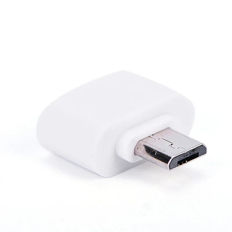 Микро USB к USB конвертер для планшетных ПК Android для samsung для Xiaomi htc SONY LG Mini OTG USB кабель OTG адаптер - Цвет: White