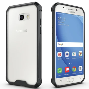 

Case for on Samsung Galaxy A7 2017 Case Silicone Rugged Bumper Shockproof Hard Clear Cover Case for Samsung Galaxy A7 2017 A720F