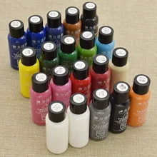 Peinture de bricolage de 30ml | Couleur mate, peinture de bord du cuir faite à la main, points de teinture à l'huile, peinture professionnelle, peinture de maroquinerie