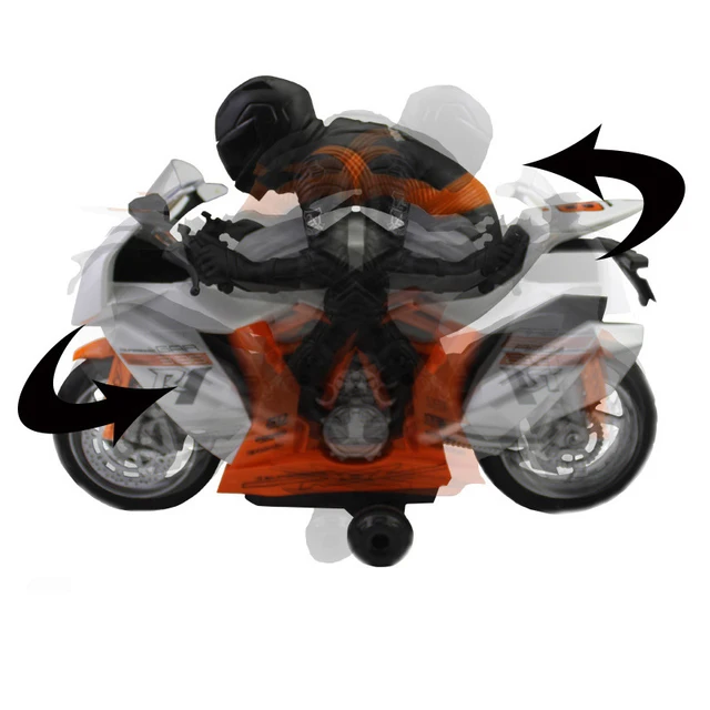 RC Motorcycle Toys Remote Controlled mini RC Motorcycle Super Cool Toy Stunt Car For Children Gift With light music rotation 5