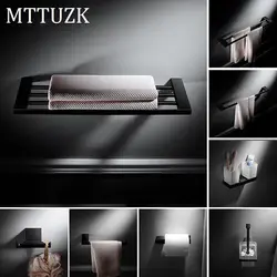 MTTUZK масло втирают Бронзовый полотенца стойки, вешалка для полотенец, полка, все латунь черный аппаратные средства комплект, крючок для
