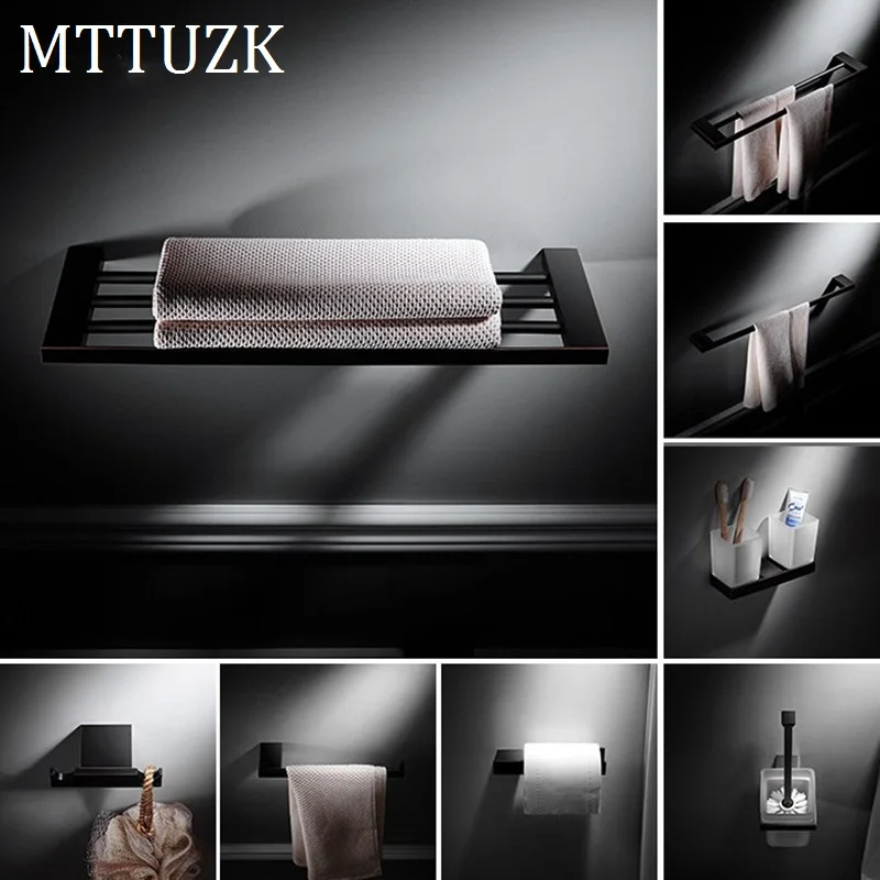 MTTUZK бронзовая вешалка для полотенец с масляным наматыванием полка набор