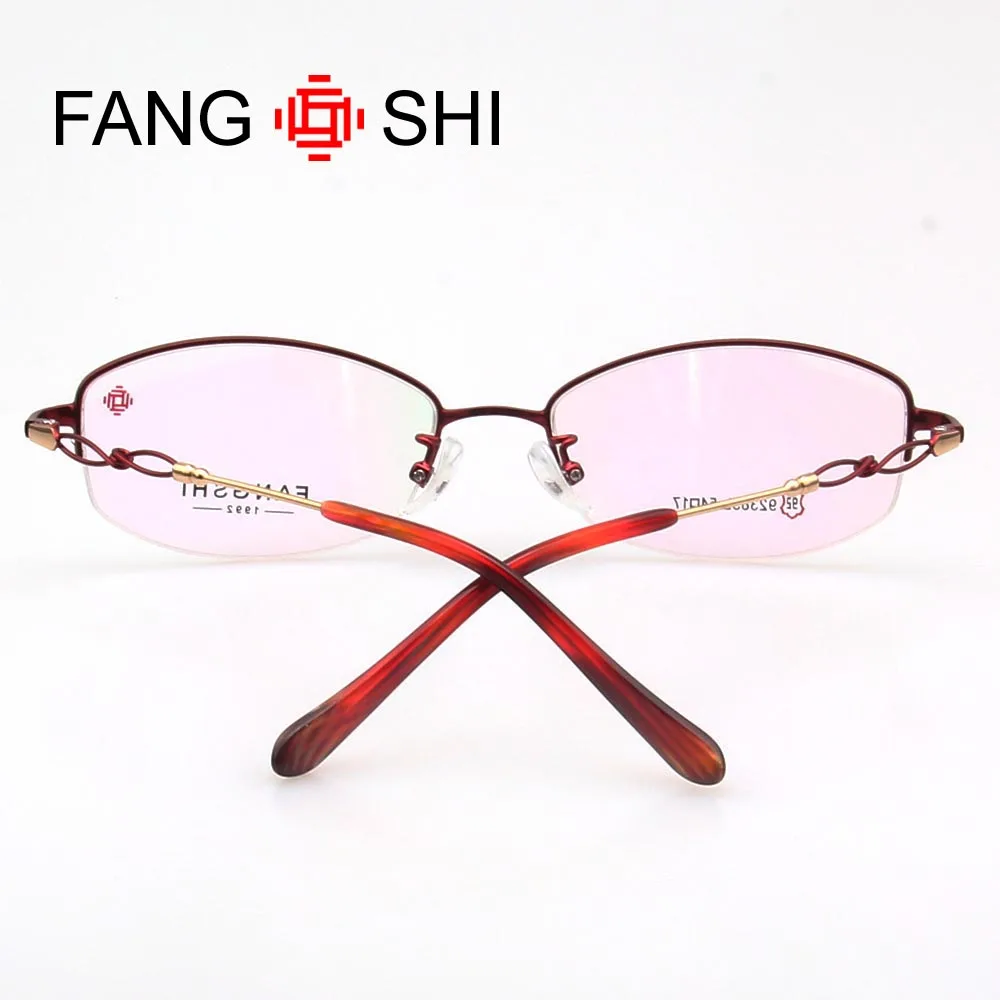 Женская оправа для оптических очков с полуободковой оправой 92385|designer spectacles|fashion