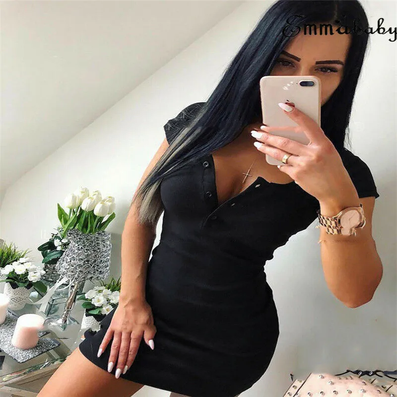 2019 летнее модное женское сексуальное с короткими рукавами круглым вырезом на