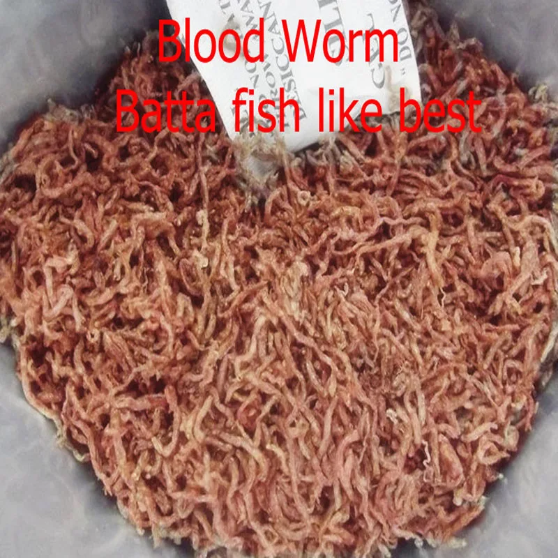 Черви крови сушеный красный червяк angelfish еда маленькая betta рыба тропическая рыба корм для рыб корма 50 г