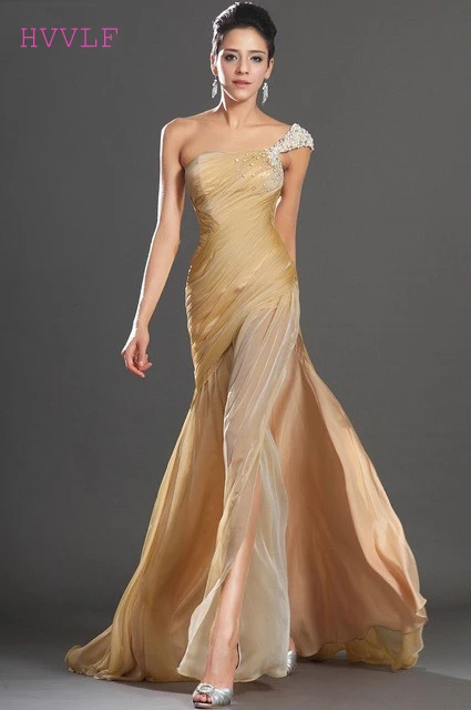Free-Shipping-New-Gorgeous-High-Slit-One-Shoulder-Court-Train-Champagne-Chiffon-Evening-Dress.jpg_640x640