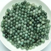 100 шт класс А китайский ледяной нефрит жадеит плоские круглые бусины Размер: 5 мм() масло Зеленый жадеит бусины