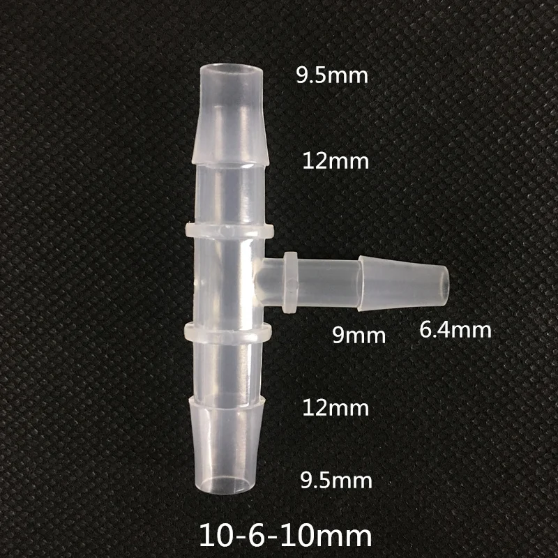 10 6 10mm Reducing Tee plastic hose connectorin Garden Water