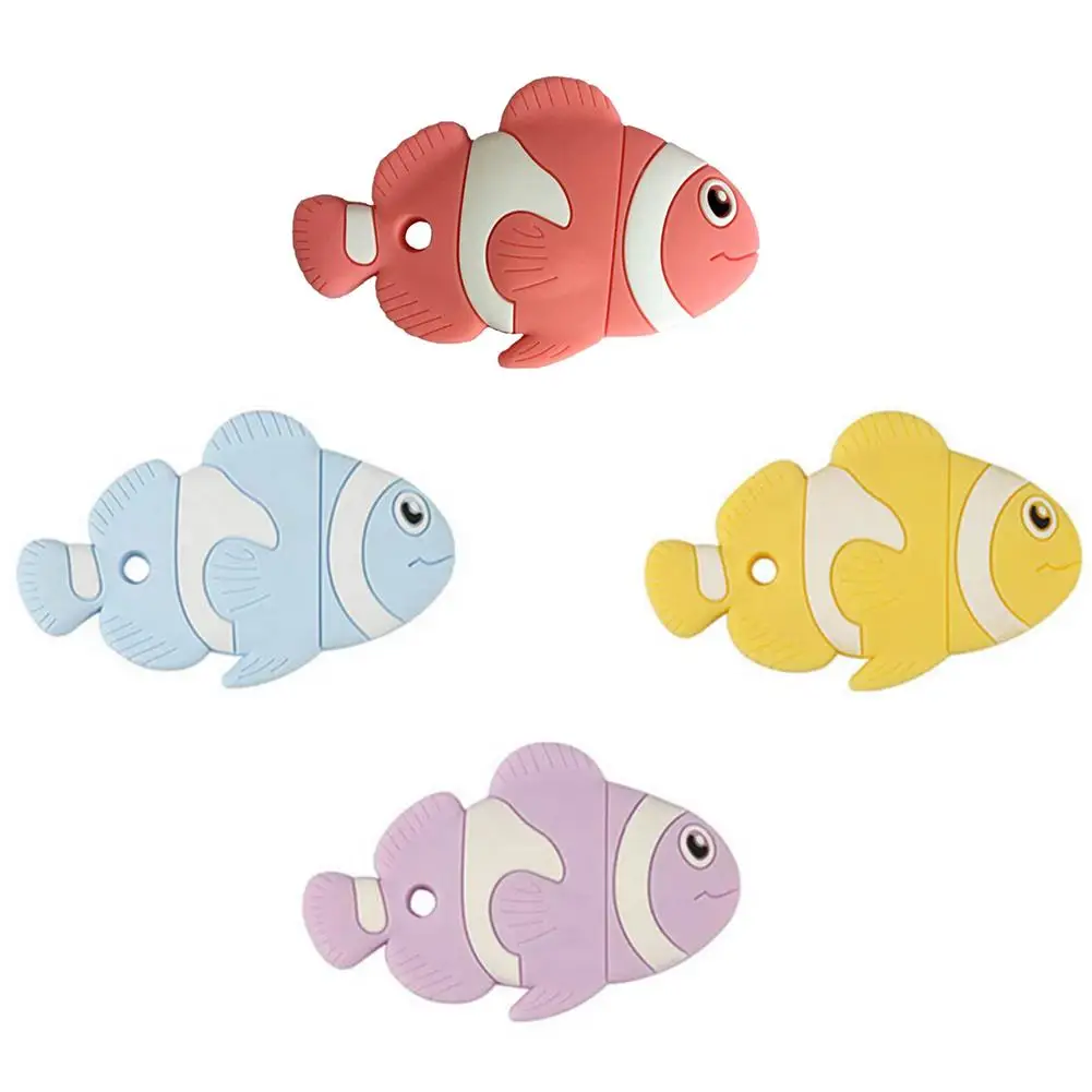 

Cartoon Silicone Gums Teether Toy Clownfish Shaped Molar Teether for Baby