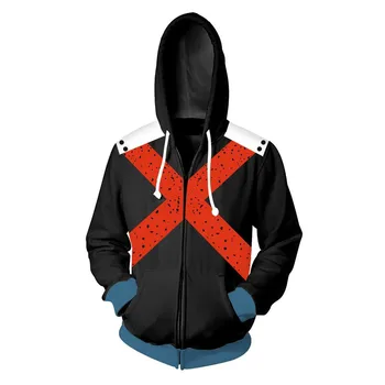 

Cosplay Hoodies Men Hero Academia Midoriya Izuku Hoodie 3D Print Sportwear Sweatshirt Outwear Hoody Streetwear Jacket Halloween