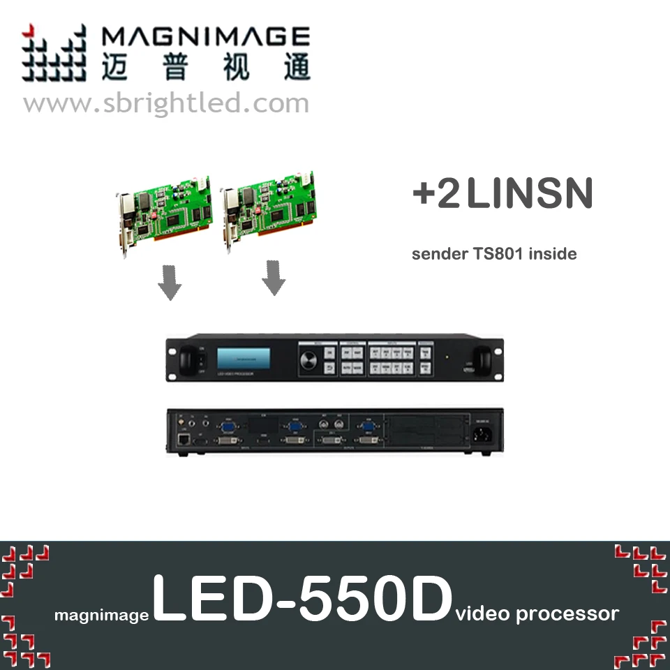 

freeship MAGNIMAGE LED-550D+2pcs linsn TS802 led video processor
