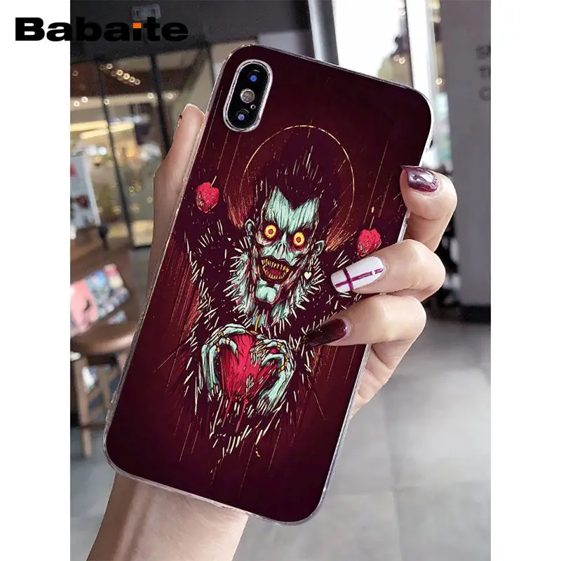 Babaite أنيمي الموت ملاحظة تصميم TPU لينة سيليكون غطاء إطار هاتف محمول ل أبل فون 8 7 6 6 S زائد X XS ماكس 5 5 S SE XR الهواتف المحمولة Babaite أنيمي الموت ملاحظة تصميم TPU لينة سيليكون غطاء إطار هاتف محمول ل أبل فون 8 7 6 6 S زائد X XS ماكس 5 5 S SE XR الهواتف المحمولة