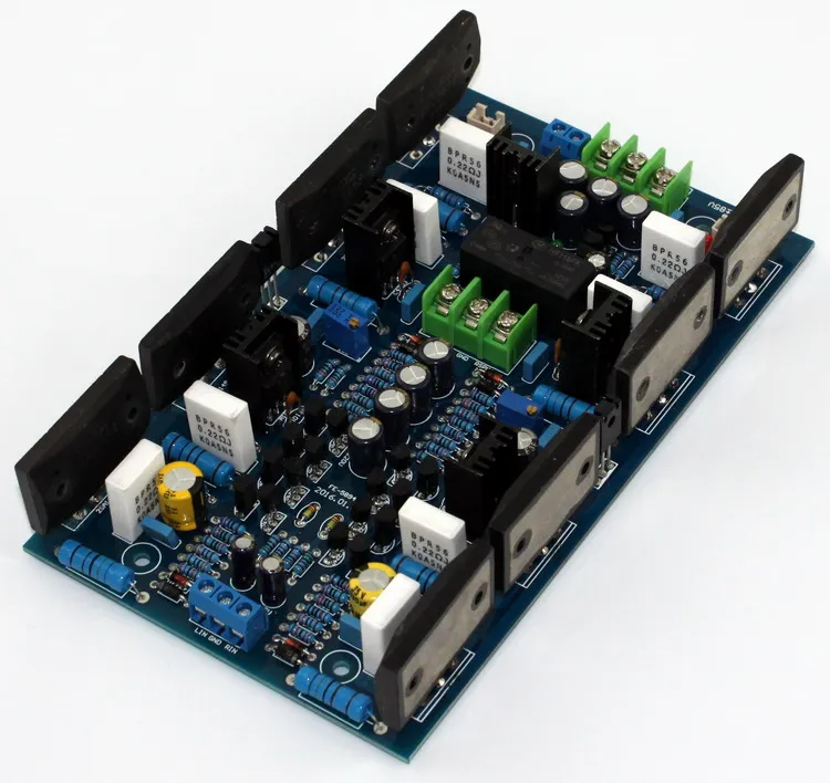 

300W+300W 2SA1494/2SC3858 8ohm Class AB Stereo Amplifier Finished Board with Speaker Protection
