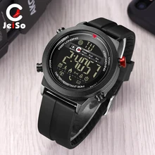 JEISO Smart Sport Mens Electronic Watches Waterproof Pedometers Message Reminder Bluetooth Outdoor Watch Men Digital Smartwatch