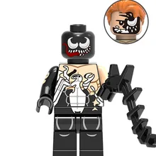 100 шт. xh663 строительные блоки Дэдпул 2 домино кабель Питер Карнаж Warhead черный Spderman Зомби Фигурки детские подарки