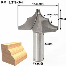 Best Price 1/2" shank Woodworking milling cutter engraving machine with lengthened round bottom knife milling keyhole cutter electric wood Best Price 1/2" shank Woodworking milling cutter engraving machine with lengthened round bottom knife milling keyhole cutter electric wood