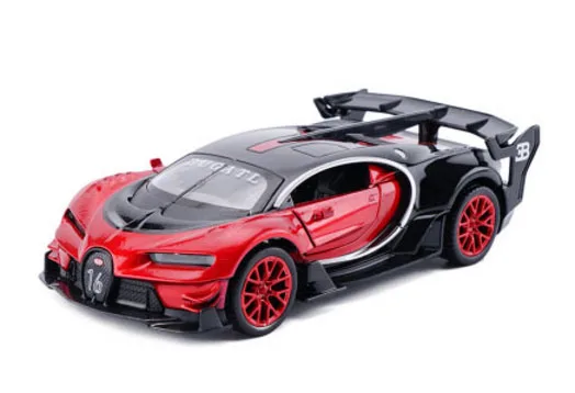 1:32 Масштаб Bugatti VISION GT Металлический Игрушечный сплав автомобиль Diecasts& игрушечный Транспорт модель автомобиля Миниатюрная модель автомобиля игрушки для детей Подарки - Цвет: Красный